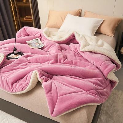 Uplifted Finds Super Soft Imitation Lambswool Blanket High Quality Milk Fleece Sofa Blanket 200 X 230 Cm c