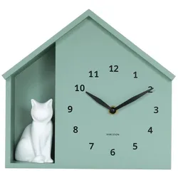 Karlsson, Wanduhr, Wall Clock Siting Cat