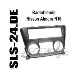 Nissan Almera N16 / N 16 Einbaurahmen Radio Blende / Autoradiohalterung Radio...