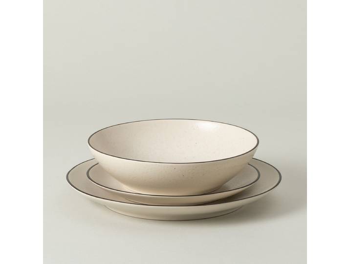 Service de table Augusta Type B Beige/Beige/Noir