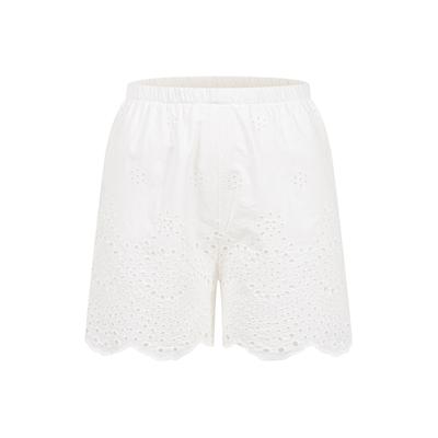 Shorts CLOUD 5IVE "CLOUD 5IVE Cotton Shorts", Damen, Gr. XS, US-Größen, weiß, 100% Baumwolle, unifarben, normal, Hosen Shorts