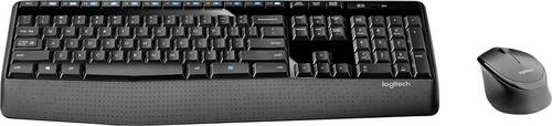 Logitech Wireless Combo MK345 - US-INT'L-Layout Kabellos Maus, Tastatur, Maus-Set, Tastatur Englisch, QWERTY Schwarz