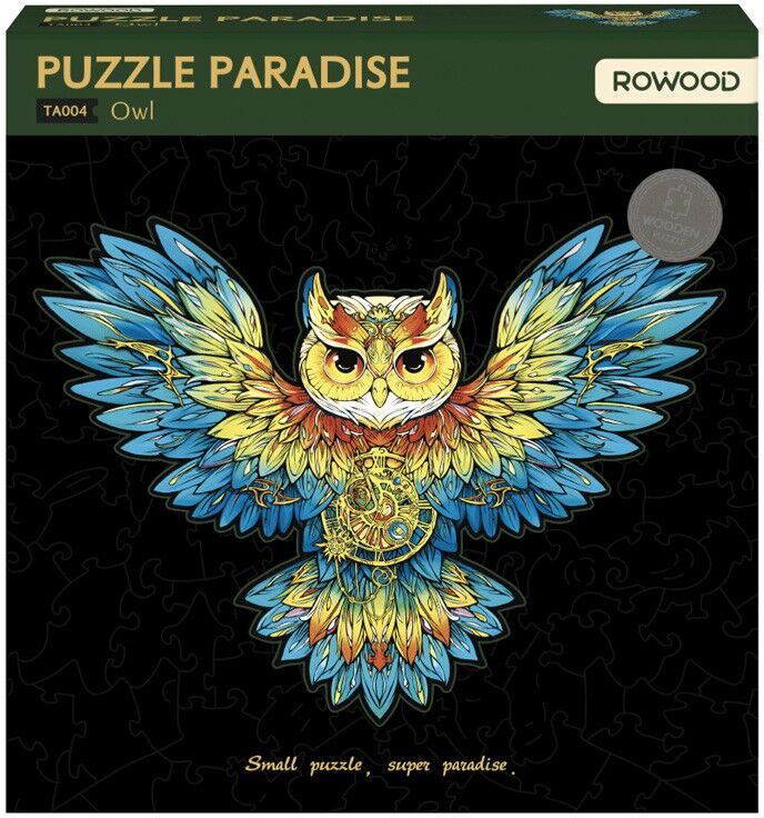 Puzzle Paradise Owl en bois 200 pcs - ROWOOD