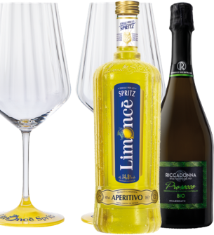 Pack 1 Limonce + 1 Prosecco Riccadonna + 2 Gläser Limonce Gratis - 1.75L