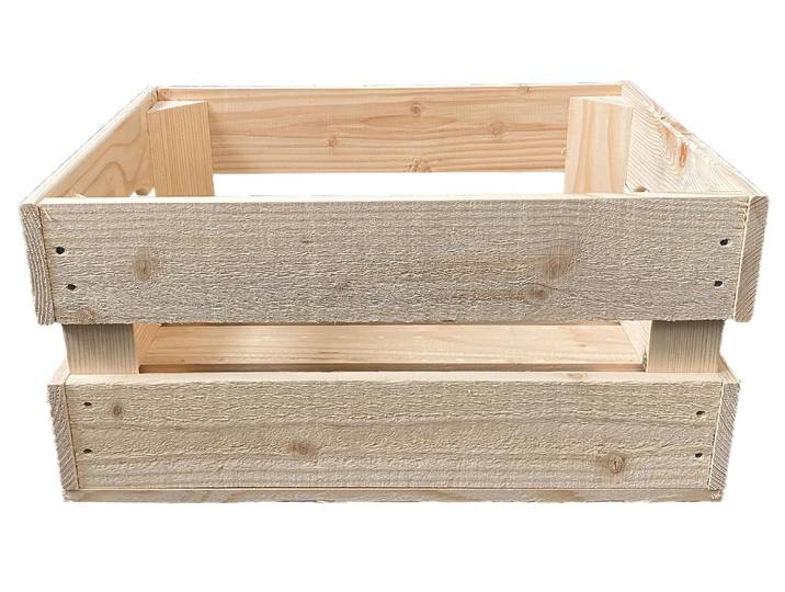 Holzkiste HOLZ ZOLLHAUS Obstharasse Fichte , beige (natur), B:40cm H:20cm T:30cm, Aufbewahrungsboxen, Holzkiste