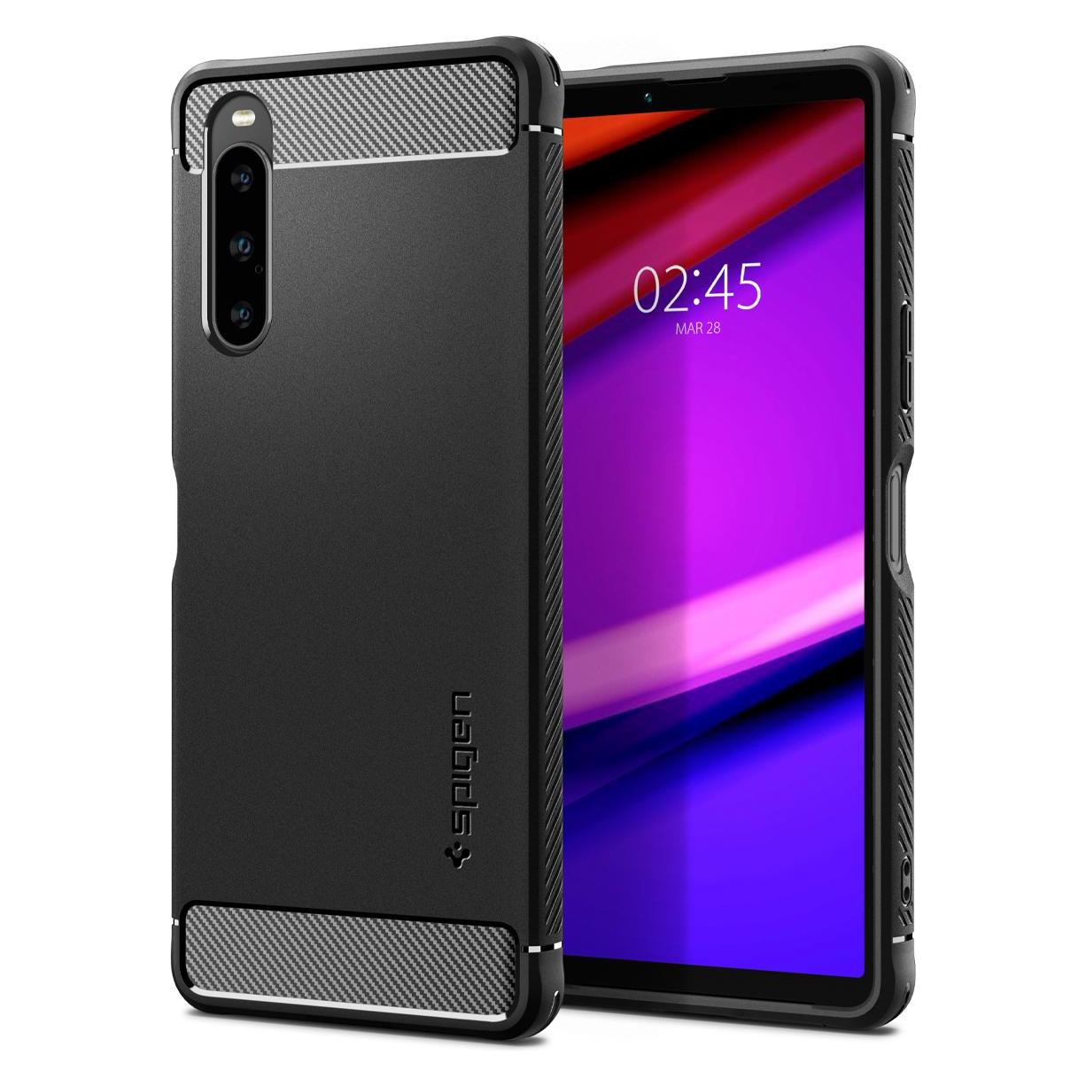 Spigen Rugged Armor Sony Xperia 10 V czarny/black ACS06202 (Sony Xperia 10 V) (23105-0)