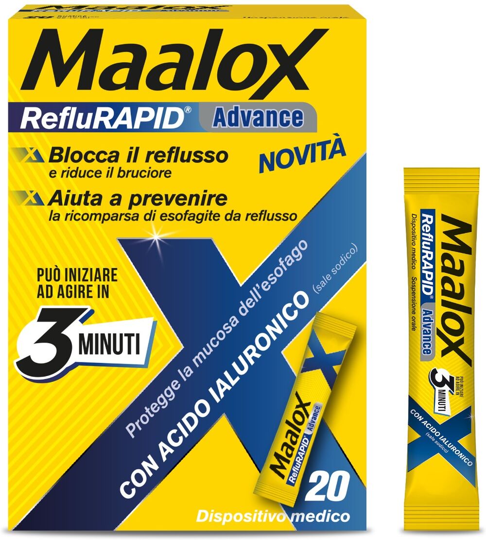 Maalox Reflurapid Advance 20 Bustine Da 10 Ml