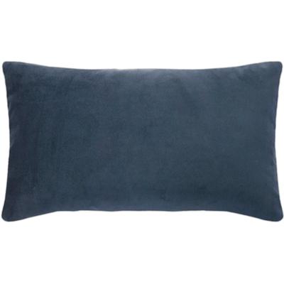 Dekokissen PAD "Elegance", blau (marine, unifarben), B:35cm L:60cm, Polyester, Dekokissen_Sitzkissen_Kissenhüllen, Design als Basic, aus Samt, elegante Optik, in verschiedenen Größen