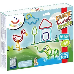 Clics Spaghetteez 3D Art Flexible Building Sticks