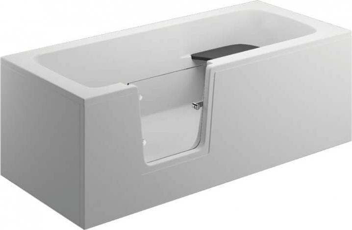 Aqua For You | Polimat Badewanne Vovo - 150x75cm - Mit Tür - Hygienisch - Acryl - Komfort für Senioren