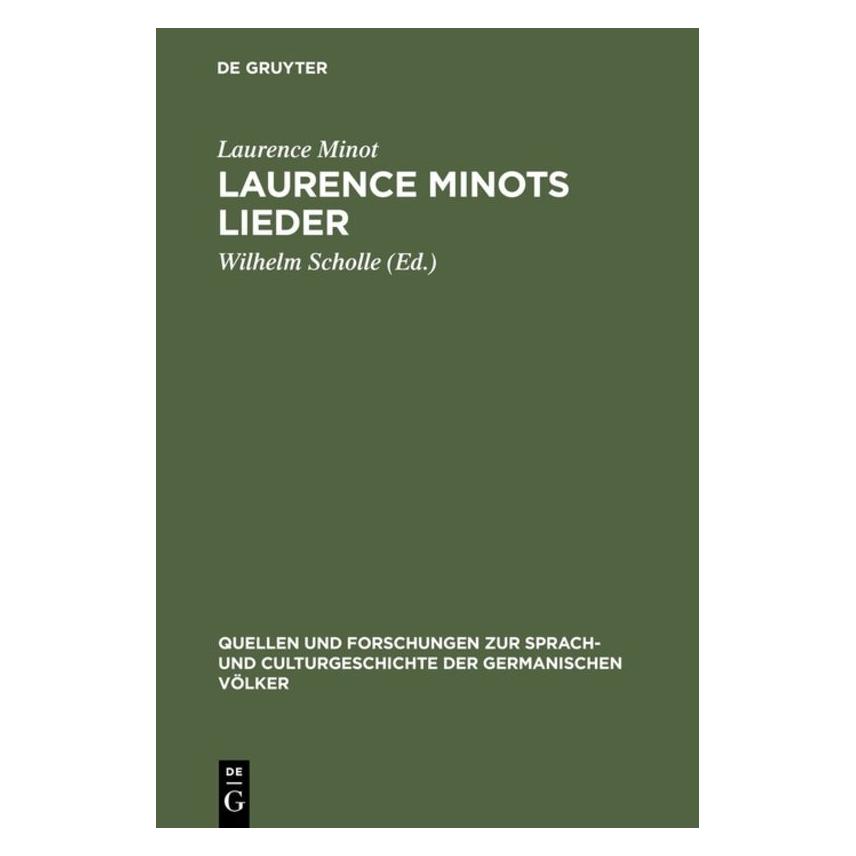 De Gruyter Minot:Laurence Minots Lieder (Deutsch, Hardcover, Laurence Minot) (67768524)