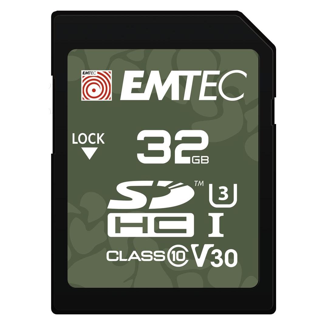 Emtec SD 32GB UHS-I U3 V30 Outdoor (32 GB, SDHC, U3, UHS-I) (ECMSD32GHC10OR)