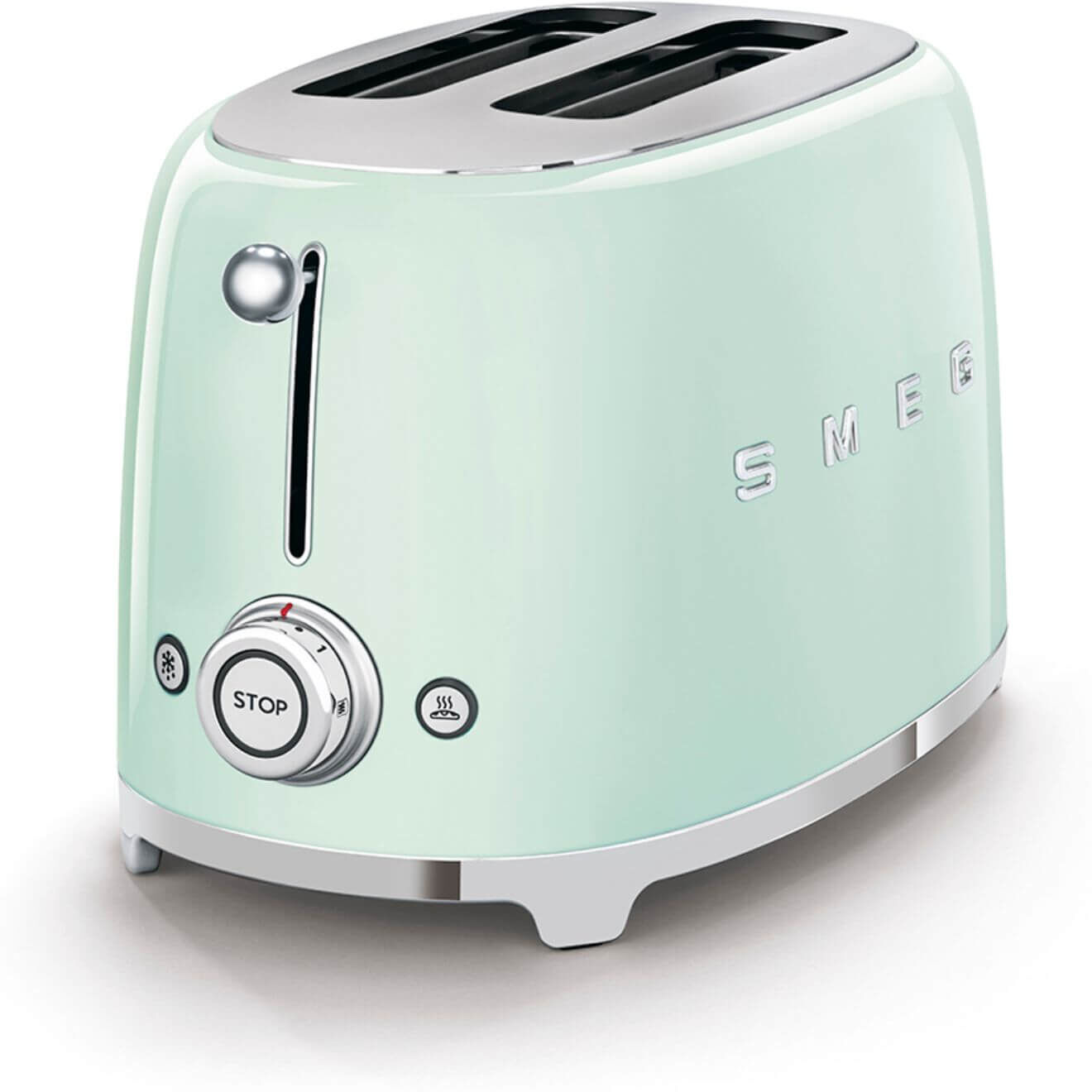 Smeg 50's Style Retro TSF01 2 Slice Toaster - Pastel Green