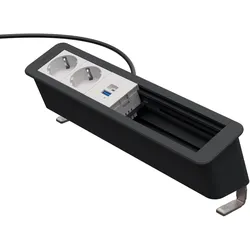 Kindermann CablePort Office desk 6-fach - 2x Strom + 1x USB-A/C + 3 freie Slots ...