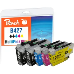 Peach, Druckerpatrone, Spar Plus Pack Tintenpatronen kompatibel zu Brother LC-427