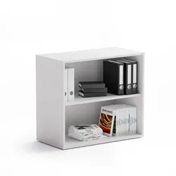 Büroregal BLOCK, 800 x 400 x 710 mm, weiß