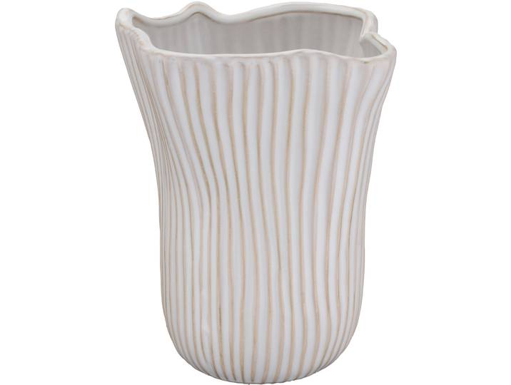 Vase Natural & Feminine Glamour offwhite Keramik H 21.8 cm - Vase