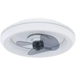 Deckenventilator mit Licht Lampen mit Ventilator Deckenventilator mit Fernbedienung und Deko LED in blau-weiß, Dimmbar CCT Timer, 41 Watt LED 3280lm 2700-6500K, 48 cm