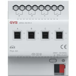 Schaltaktor 4-fach 20A - KNX Secure - ARSA-04/20.S 88188612