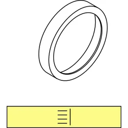 Ideal Standard Dekorring DEA, m. Symbol Seitenbrause A860861AA Armaturenmodule, Chrom