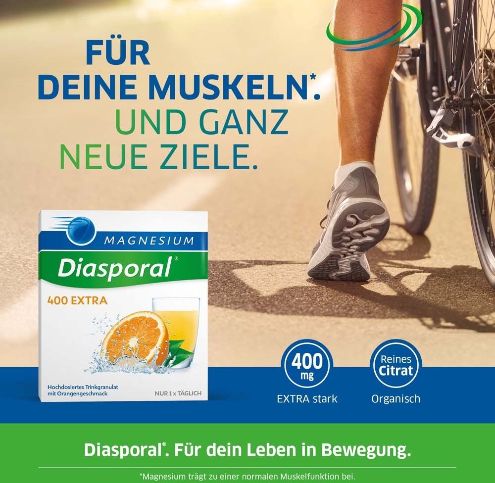 Magnesium Diasporal 2x Magnesium-Diasporal 400 Extra 2x50 St Granulat