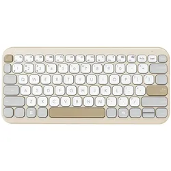 ASUS Marshmallow Keyboard KW100 Tastatur Haus Bluetooth QWERTZ Deutsch Beige, Grau, Weiß