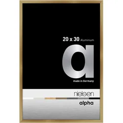 Nielsen Aluminium-Bilderrahmen Alpha  Normalglas / Floatglas / Brushed Amber / 2...