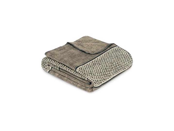 Ibena Ubud Decke 150x200 cm - Baumwollmix weich, warm & waschbar, Kuscheldecke braun