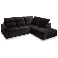 Ecksofa Murillo Stoff Grau Charcoal