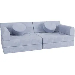 KINDERSOFA Kayo cord hellblau
