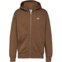 Nike Club Sweatjacke Herren in ale brown-ale brown-white, Größe M - braun