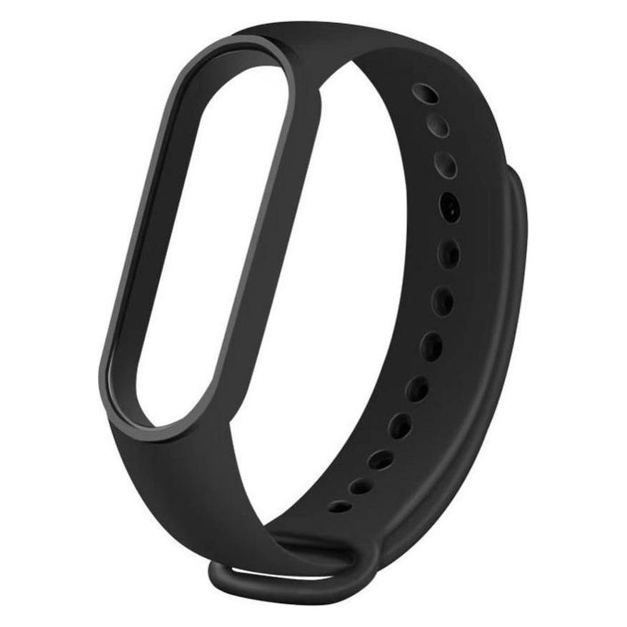 OEM Strap Silicone strap for XIAOMI Mi Band 5 / 6 / 7 black (01) (Silikon) (59299518)