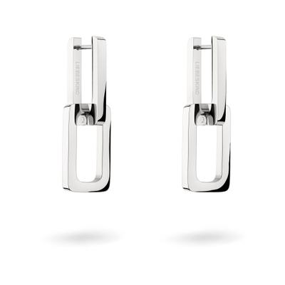 Paar Creolen LIEBESKIND BERLIN "Schmuck Geschenk Edelstahl Ohrringe The Mini Link", silber (silberfarben), Ohrringe, Damen, 10mm, Edelstahl, Einhänger abnehmbar