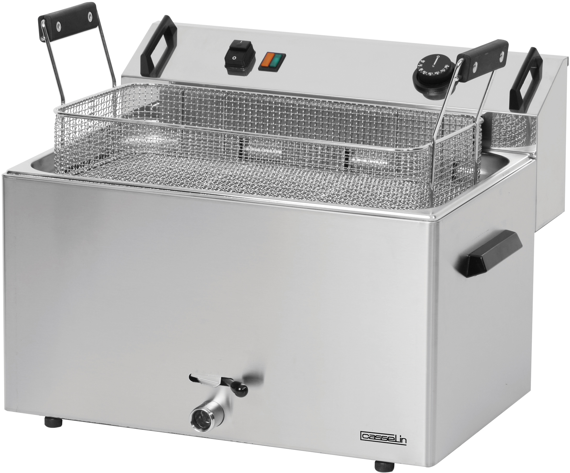 Casselin CFB16, Fritteuse, 16 l, 50 °C, 190 °C, Einzelbild, Edelstahl