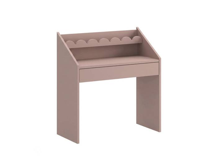 Petits-meubles Kinderschreibtisch Book Nook Rose, Rosa, Holzwerkstoff, 1 Schubladen, 71x76x33 cm, Baby- und Kindermöbel, Kinderzimmer & Jugendzimmer, Jugendschreibtischstuhl & Kinderschreibtischstuhl