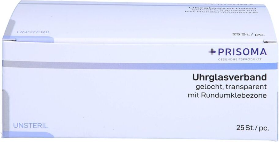 Uhrglasverband Unsteril Gelocht 25stk