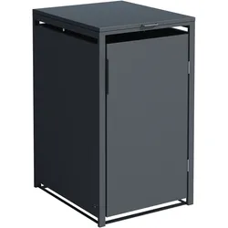 Mülltonnenbox MÜNCHEN 68x80x116cm für Tonnen 120 und 240 Liter, Stahl anthrazit
