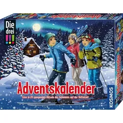 Kosmos Die drei !!! Adventskalender 2023 Das Geheimnis auf der Skifreizeit