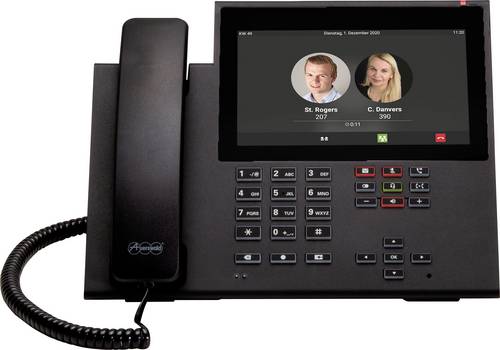 Auerswald COMfortel D-600 Schnurgebundenes Telefon, VoIP Freisprechen, Headsetanschluss, Optische Anrufsignalisierung