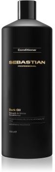 Sebastian Dark Oil condicionador hidratante para cabelo brilhante e macio 1000 ml. Dark Oil