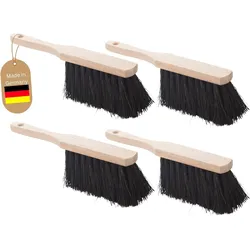 4er Set Handfeger Klein ARENGABORSTEN Handbesen Auto Kehrwisch Industriehandfeger Auto Schneebesen Holz Hand Brush Handfeger Grob Handfeger Camping Besen Vorzeltteppich Wohnwagen Draußen