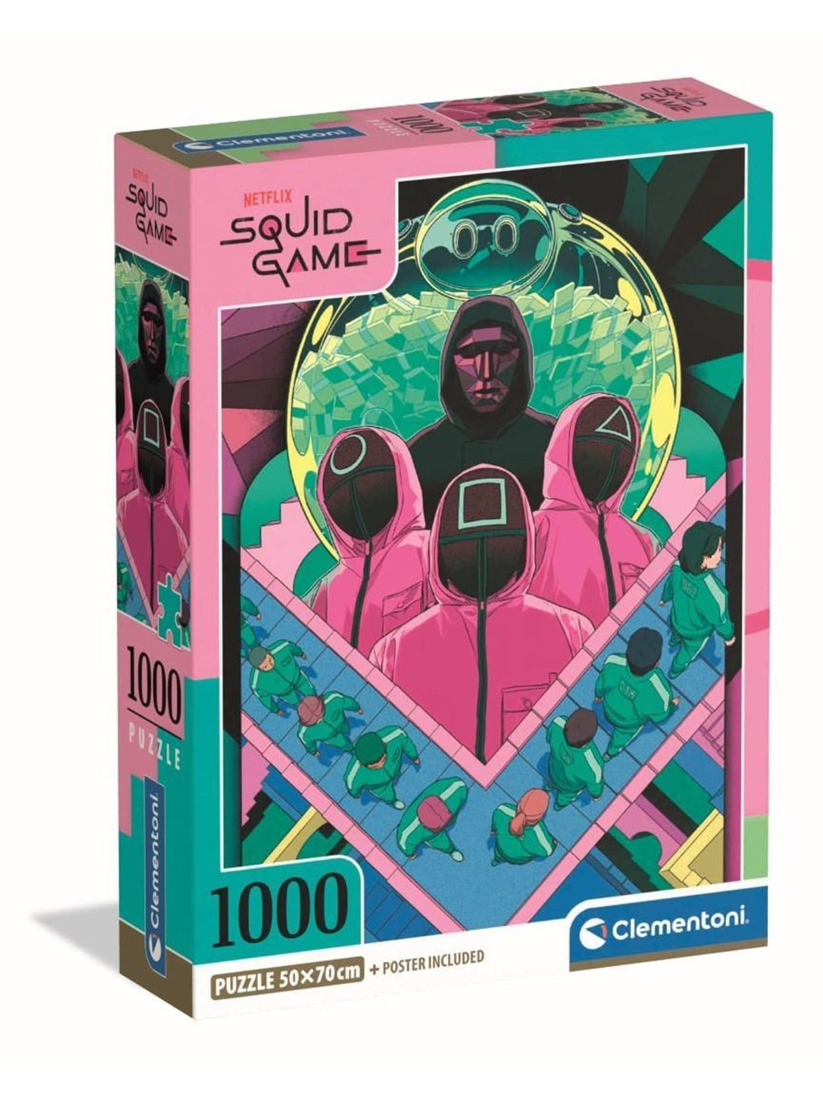Clementoni Puzzle HQC Squid Game 2-2, 1000-teilig 2D Puzzles