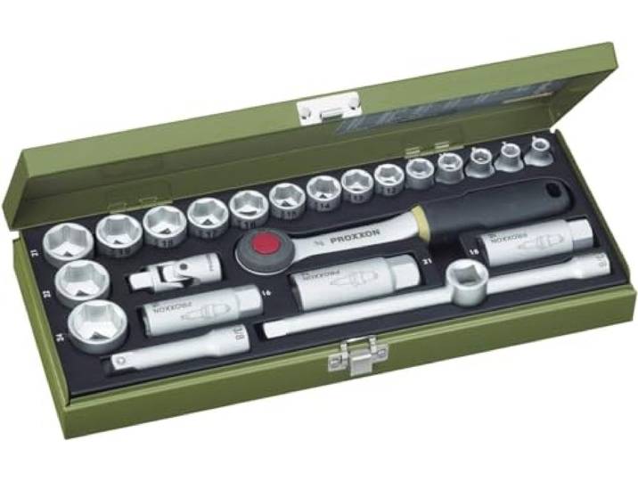 PROXXON 23110 Jeu de Clés à Douille 24 Pièces 3/8\ Multicolore