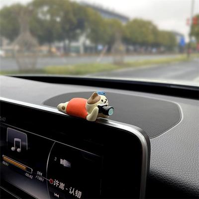 Of Wheels Deals Car Dashboard Cat Ornament, Cute Healing Kitten Figurine, Resin Decorative Cat Accessories For Car Interior gold