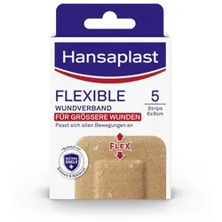 Hansaplast Wundverband Pflaster FLEXIBLE mittelbeige 5 St.