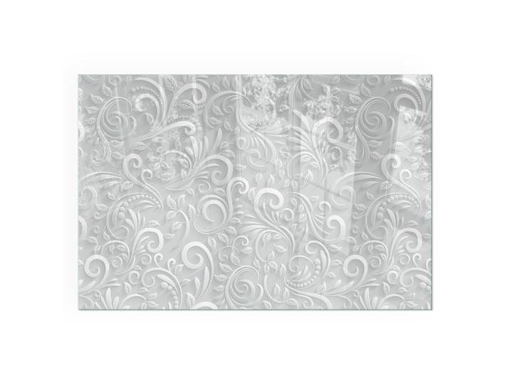 KAMINBODENPLATTE 60x40 cm - Elegantes Pflanzenmuster