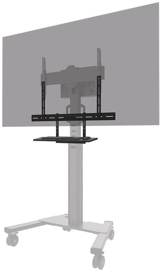 Neomounts AV40-500BL Keyboard Shelf Kit, VESA 800x600, Max 2.5kg, Black