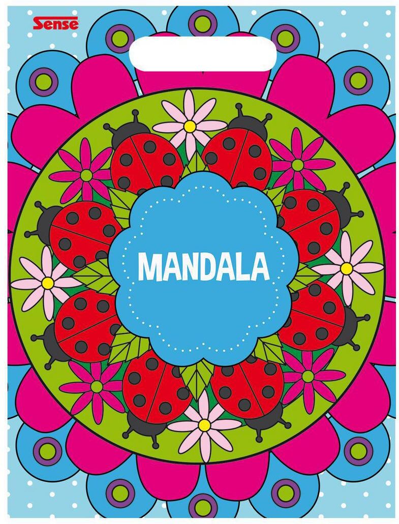 SENSE Färgläggningsbok med mandalas från Sense. 24 sidor