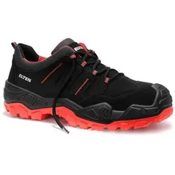 Sicherheitshalbschuh QUENTIN black-red Low ESD S3S, Gr. 47 - schwarz - 47