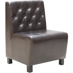 pemora Dinerbank Sofa Restaurantbank Bistrobank DUBLIN CHESTER 60 Kunstleder Antiklook dunkelbraun